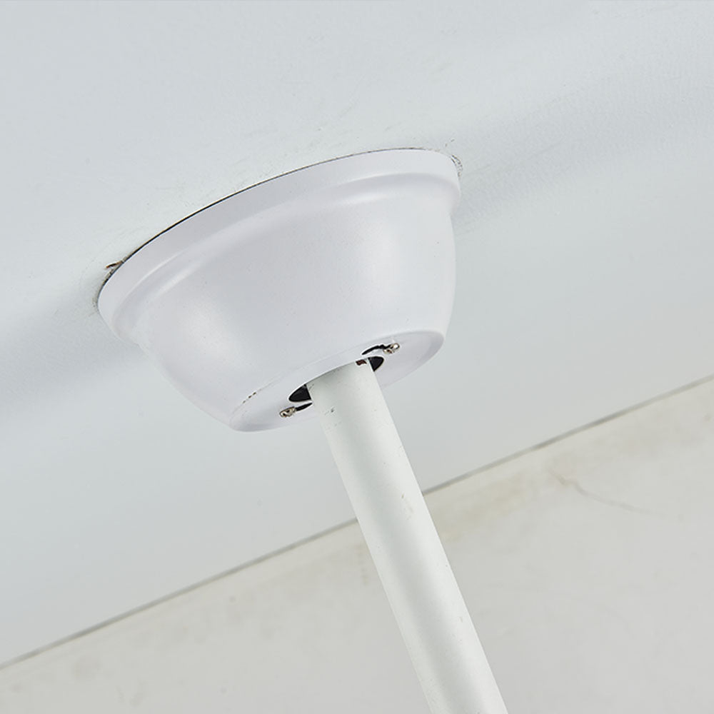 Haydn Modern 6-Blade DC Ceiling Fan with Light, White, 51'' - Lumpaz