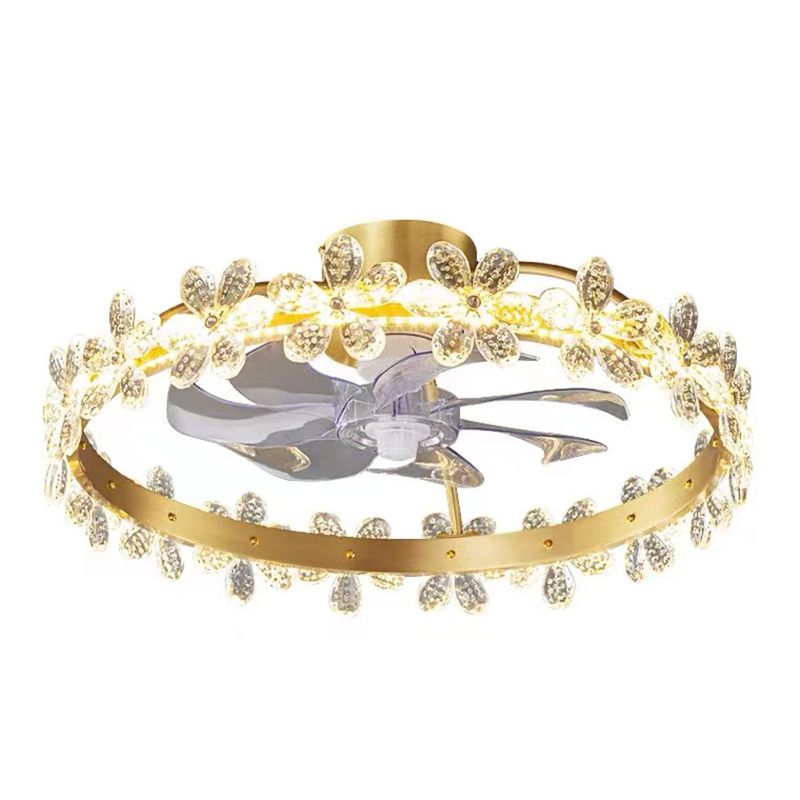 Bella Ceiling Fan with Light, 3 Style, DIA 21" - Lumpaz