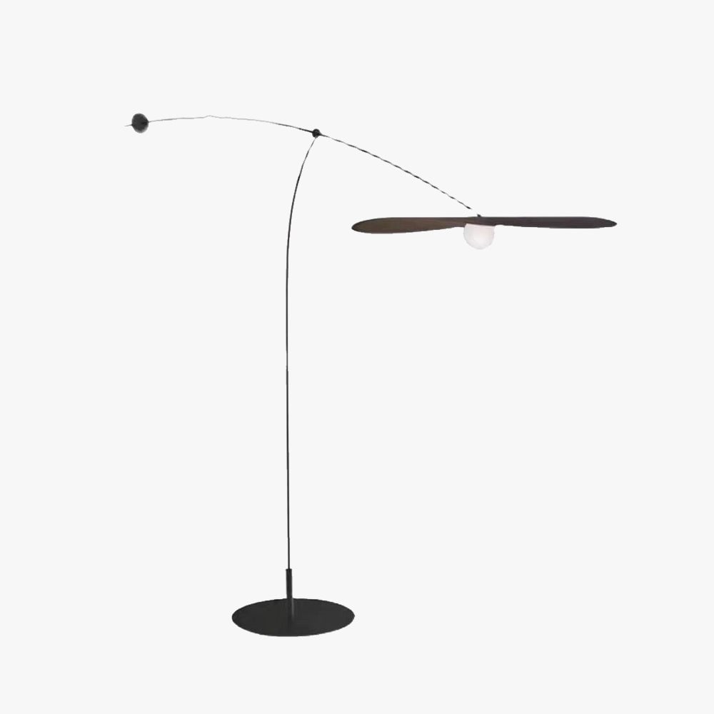 Carins Modern Bowl Linear Metal Glass Floor Lamp,Black /Gold - Lumpaz