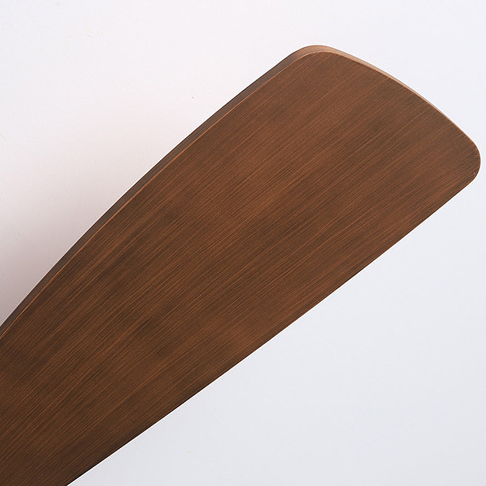 Haydn 5-Blade DC Ceiling Fan with Light, Summer, Black & Wood, 52'' - Lumpaz