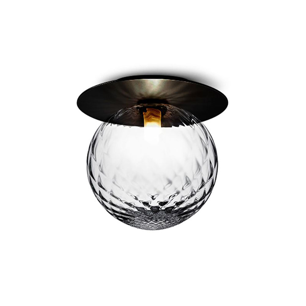 Valentina Flush Mount Ceiling Light, Black/Brass/Gold/Silver - Lumpaz