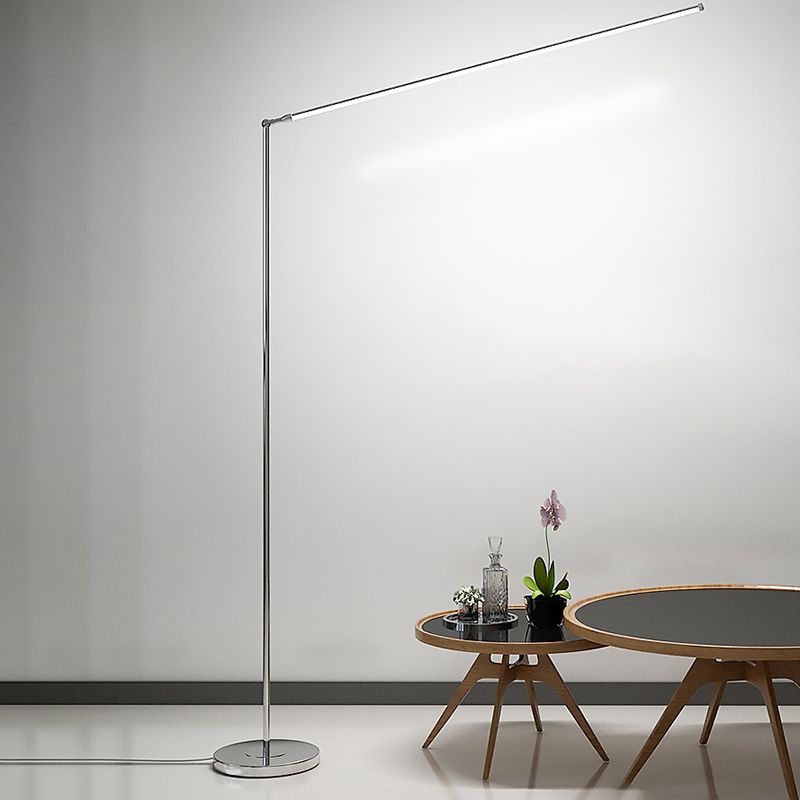 Modern Steamline Minimalist linear Floor Lamp, 2 Color - Lumpaz