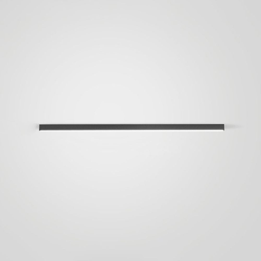 Edge Modern LED Linear Black Metal Flush Mount Ceiling Light - Lumpaz