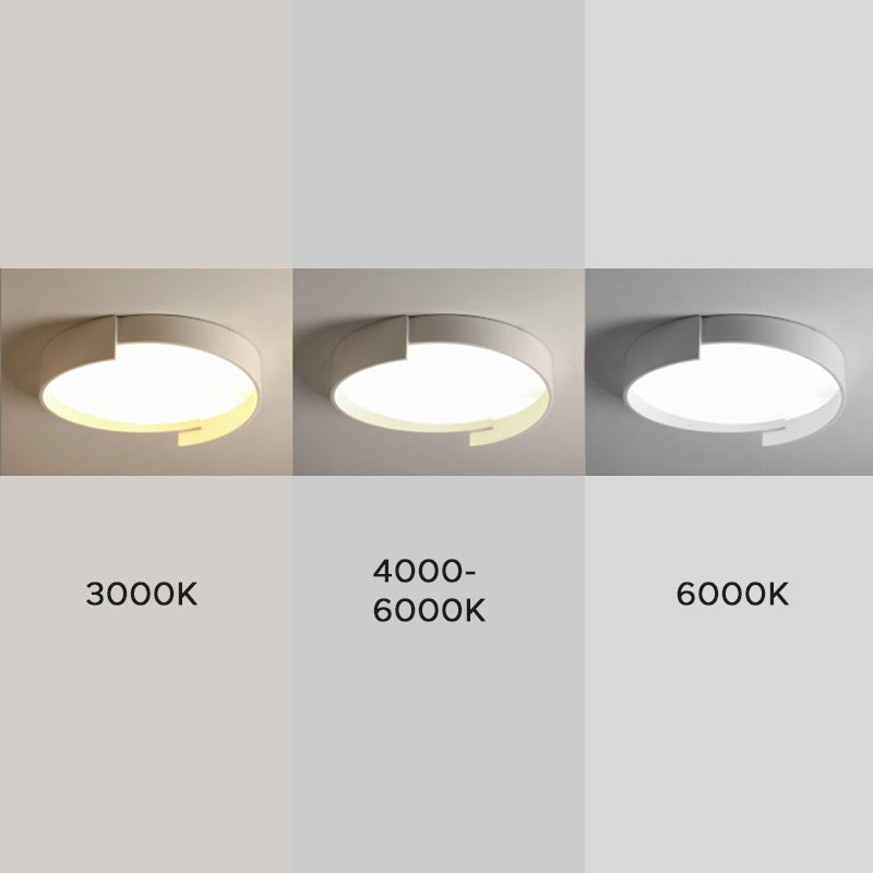 Quinn Modern Round Flush Mount Ceiling Light LED Double Layer - Lumpaz
