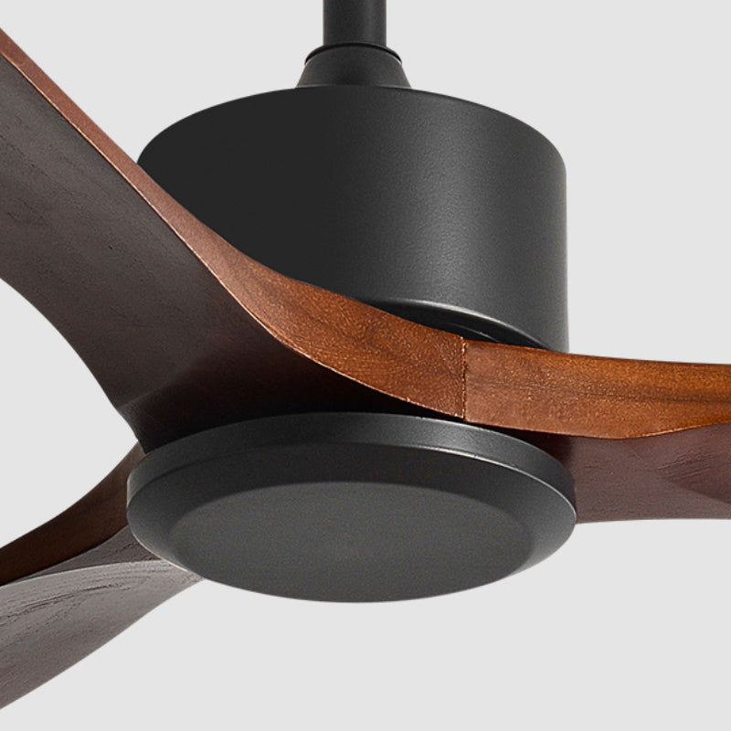 Haydn 3-Blade Black & Red Ceiling Fans, DIA 52'' - Lumpaz