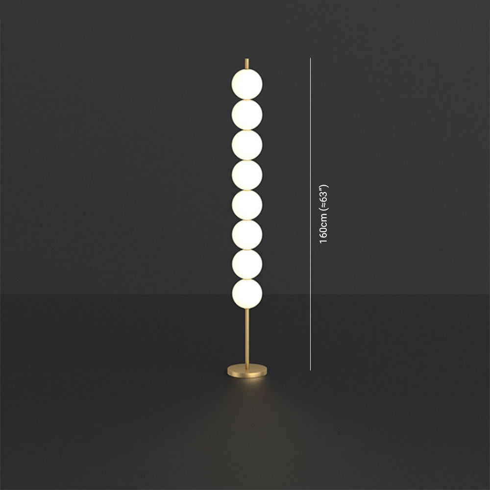 Valentina Modern Candy Acrylic/etal Floor Lamp, Brass - Lumpaz