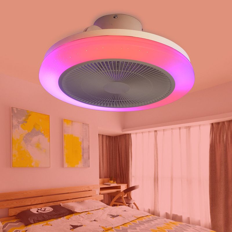 Morandi RGB Bluetooth Ceiling Fan with Light, DIA 19" - Lumpaz