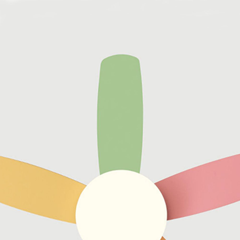 Morandi 5-Blade DC Colorful Ceiling Fan with Light, Summer, 41'' - Lumpaz