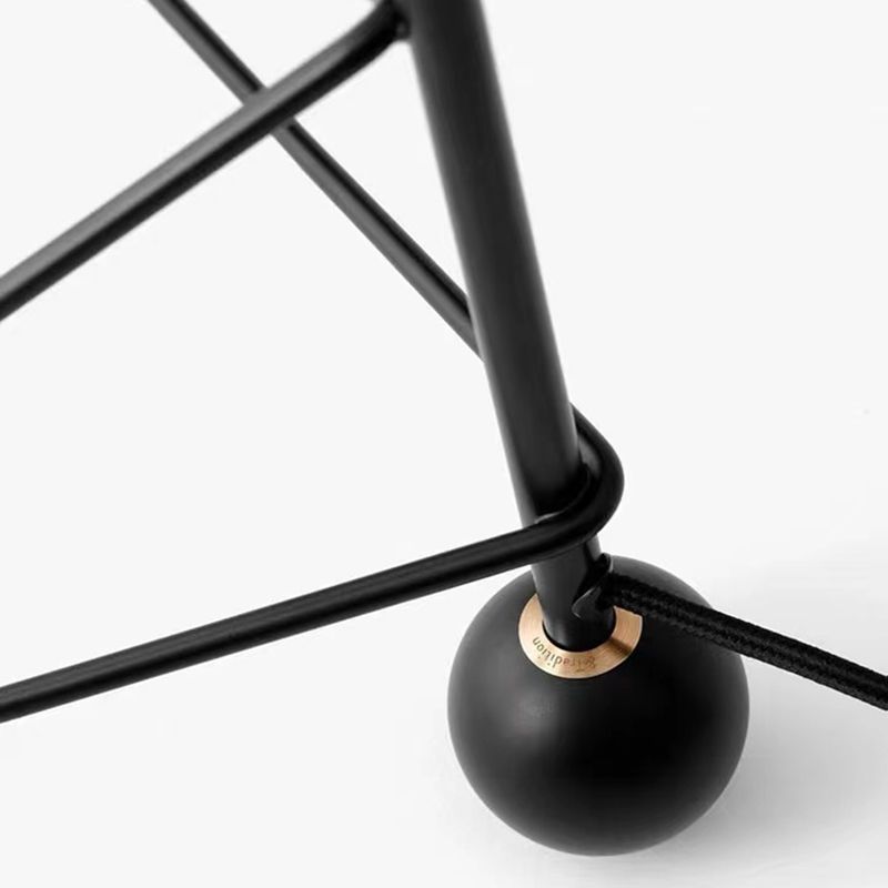 Salgado Modern Minimalist Geometric Tripod Metal Floor Lamp, Black - Lumpaz