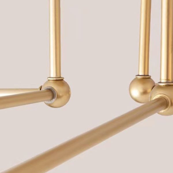 Valentina Flush Mount Ceiling Lights Linear Industrial, Metal/Glass, Bedroom - Lumpaz