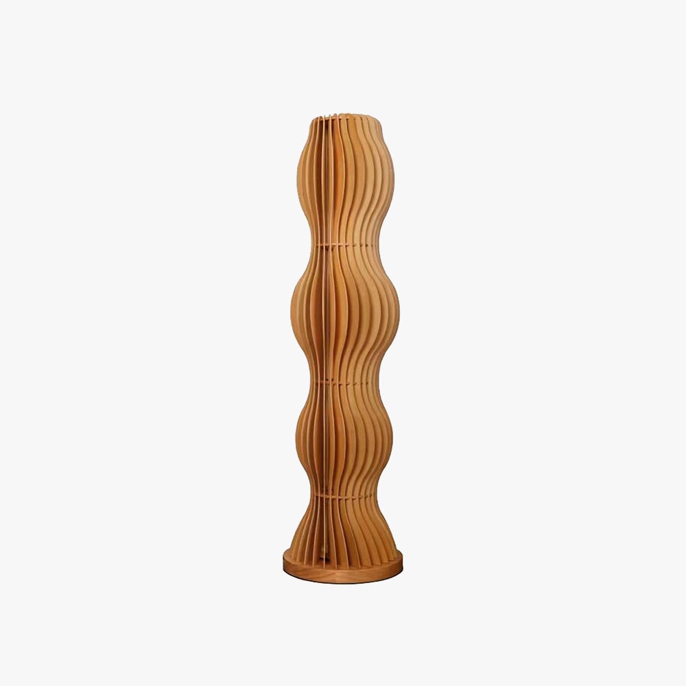 Ozawa Floor Lamp Unique Modern, Wooden Creative - Lumpaz