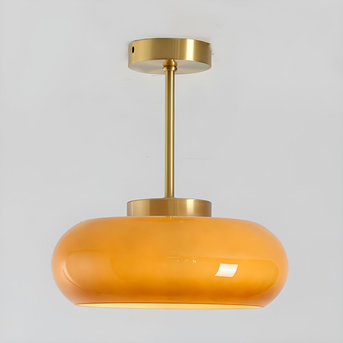 Sanna Modern Semi Flush Mount Ceiling Light, Round - Lumpaz