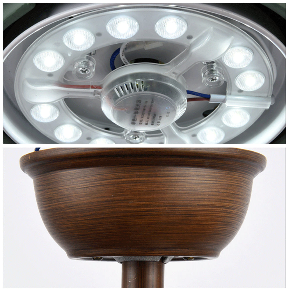 Garner 3-Blade Basic Ceiling Fan with Light, 4 Colors, DIA 52'' - Lumpaz