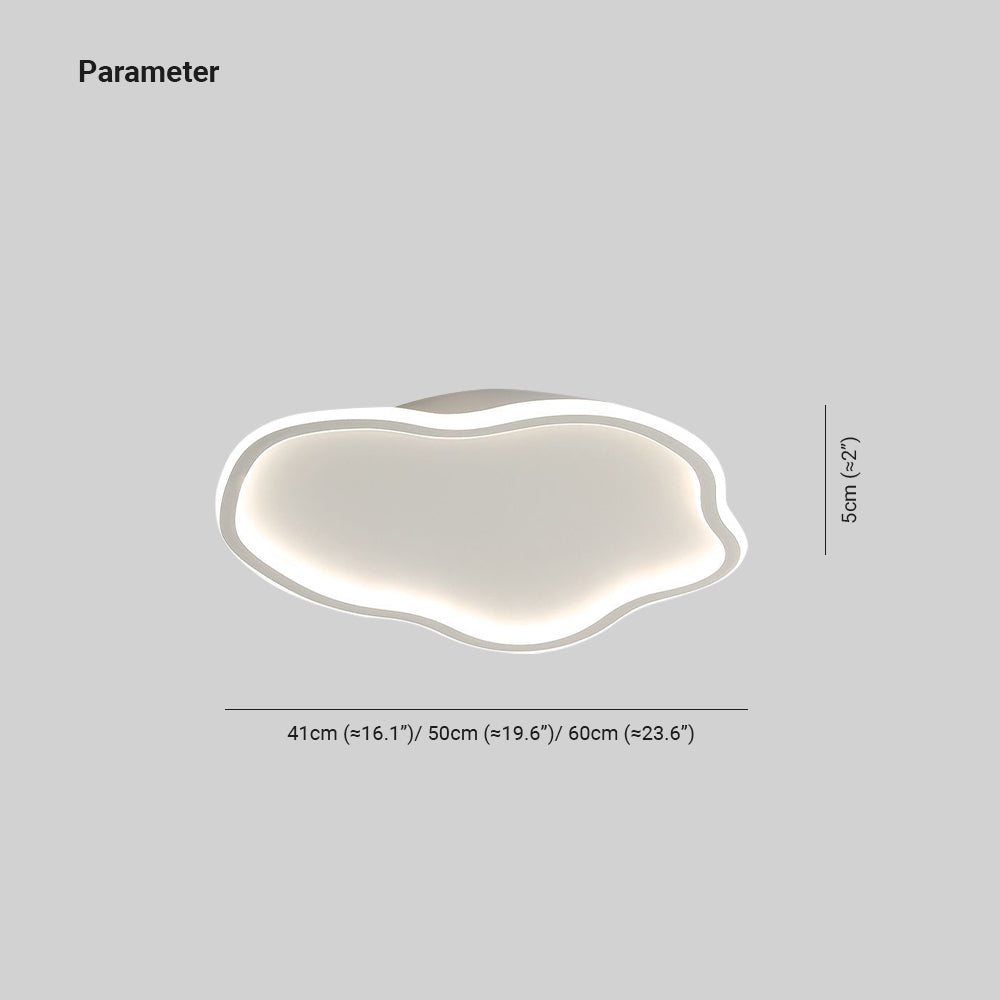 Quinn Modern Metal/Acrylic Flush Mount Ceiling Lights, White/Black - Lumpaz