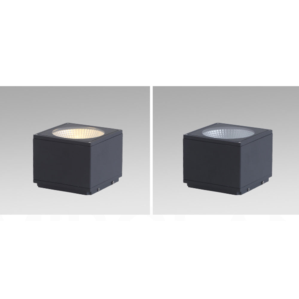 Orr Modern Black Rectangualr Flush Mount Ceiling Light, Metal/Glass - Lumpaz