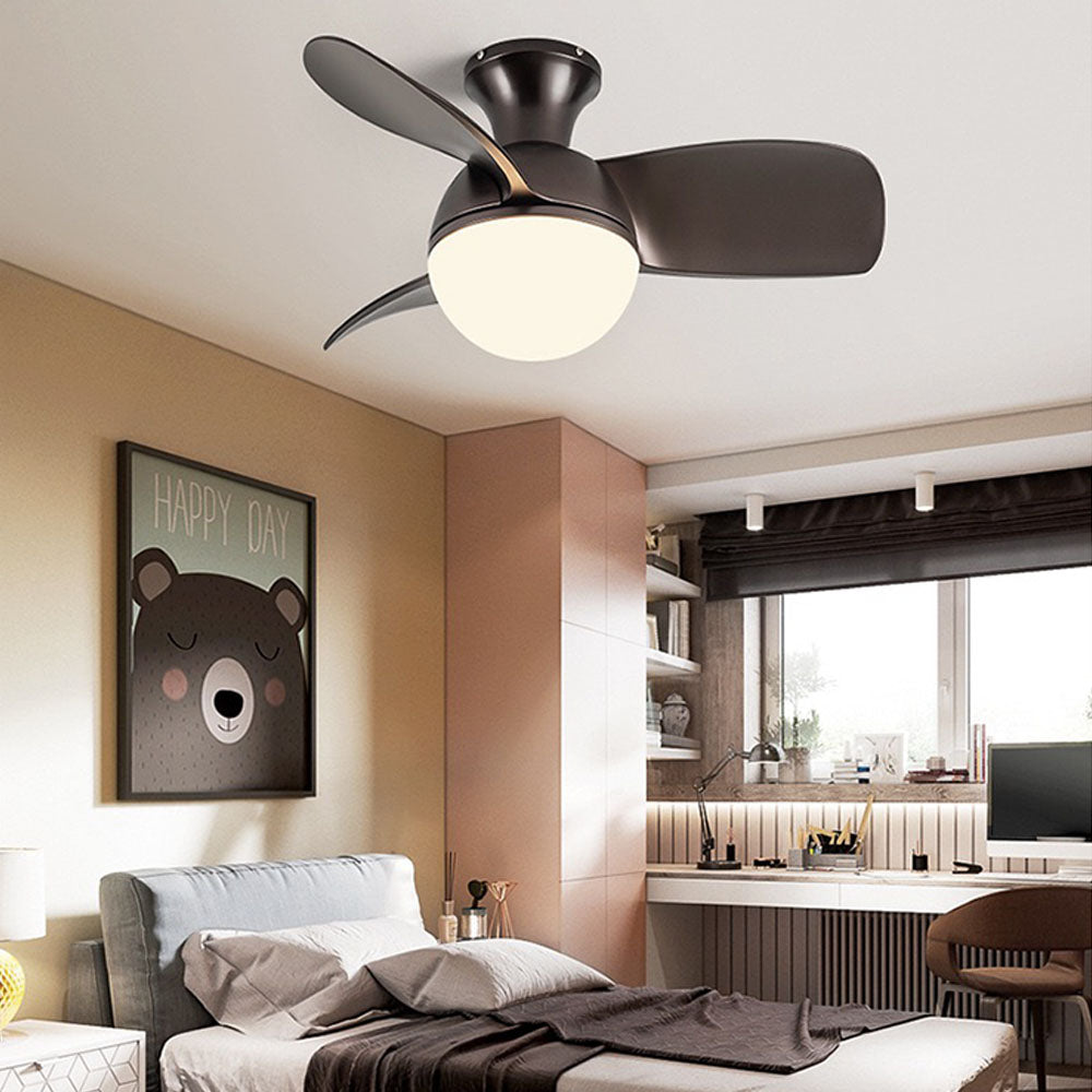 Morandi 3-Blade Basic Ceiling Fan with Light, 3 Color, 30'' - Lumpaz