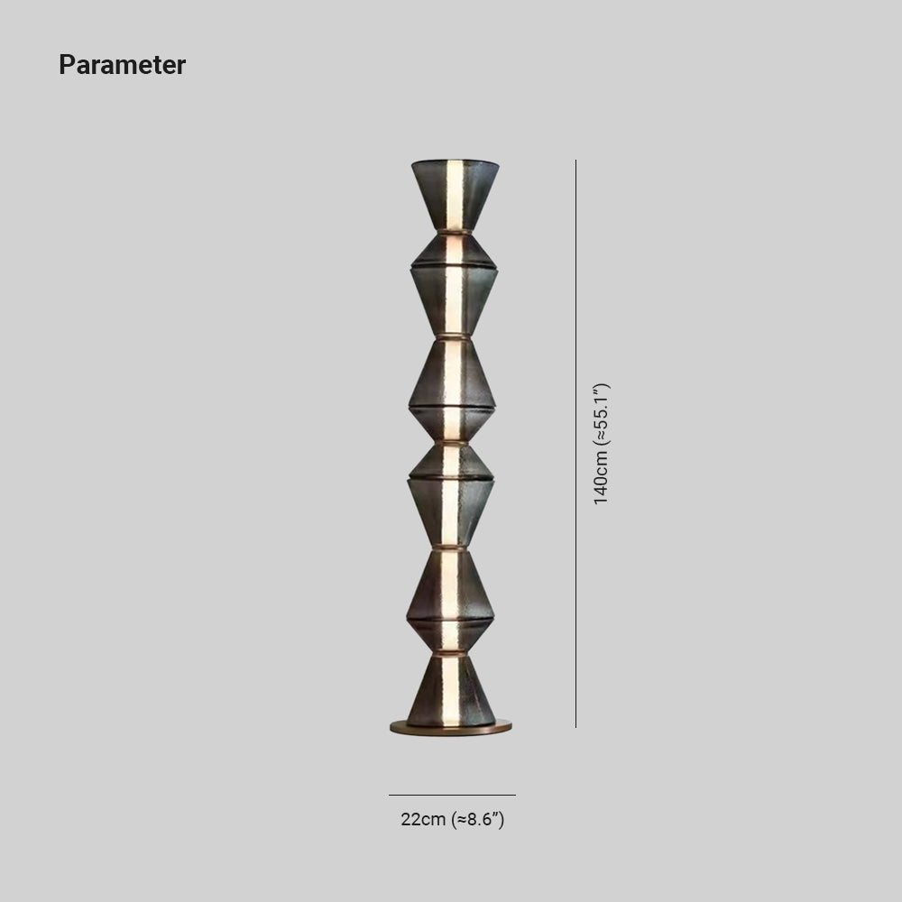 Evette Nordic Modern Black LED Pendant & Floor&Table Lamp, Glass - Lumpaz