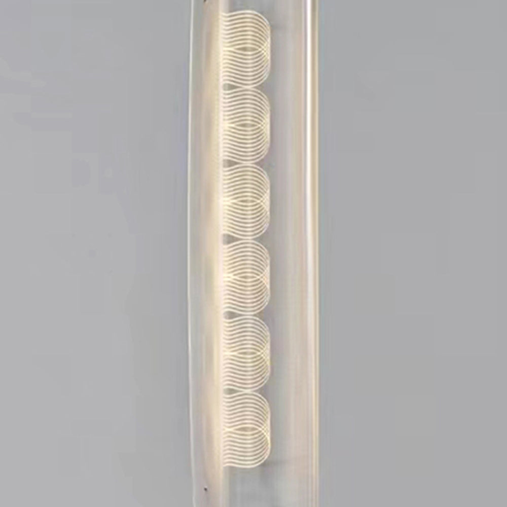 Salgado Nordic Minimalistic White Floor Lamp, Metal & Acrylic - Lumpaz