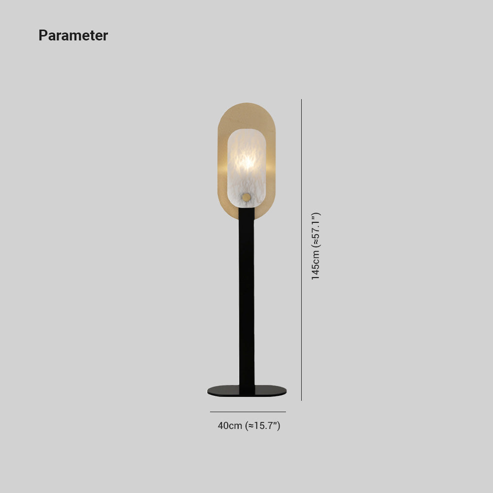 Cooley Nordic LED Floor Lamp, Metal&Marble - Lumpaz