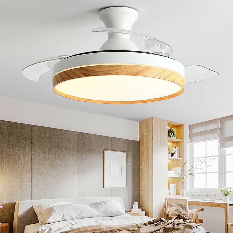 Morandi Ceiling Fan with Light, 4 Color, DIA 35.8"/42.1" - Lumpaz