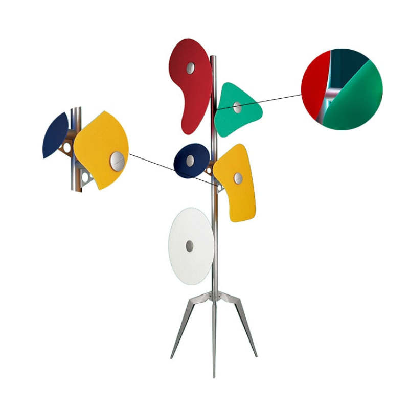 Morandi Floor Lamp Modern, ABS/Metal, Colorful, Living Room - Lumpaz