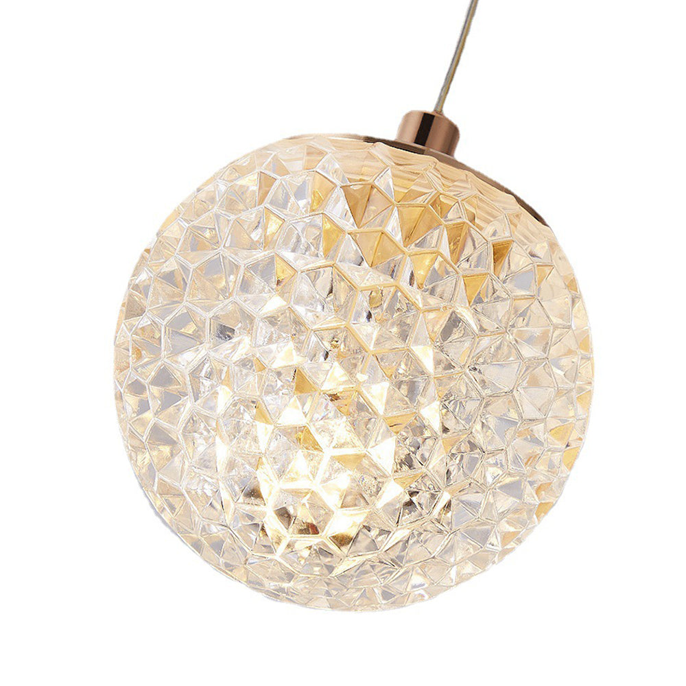Jibril Multi Staircase Modern Art Deco Pendant Light, Gold - Lumpaz
