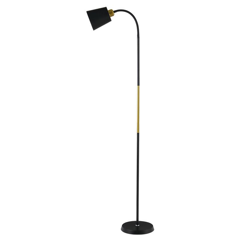 Morandi Modern Simple Floor Lamp, Metal, Black/White - Lumpaz