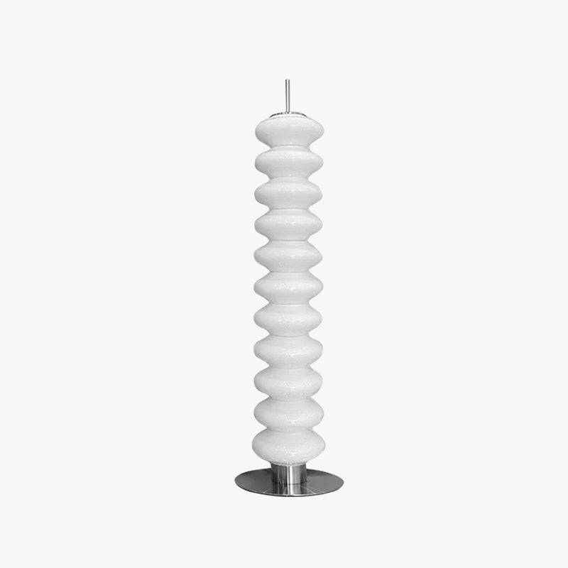 Salgado Modern Candy Metal /Glass Floor Lamp White Living Room - Lumpaz