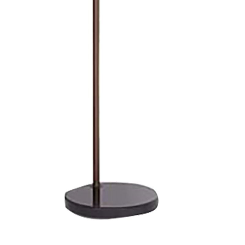 Salgado Modern Arch Cylinder Metal Floor Lamp, Black - Lumpaz