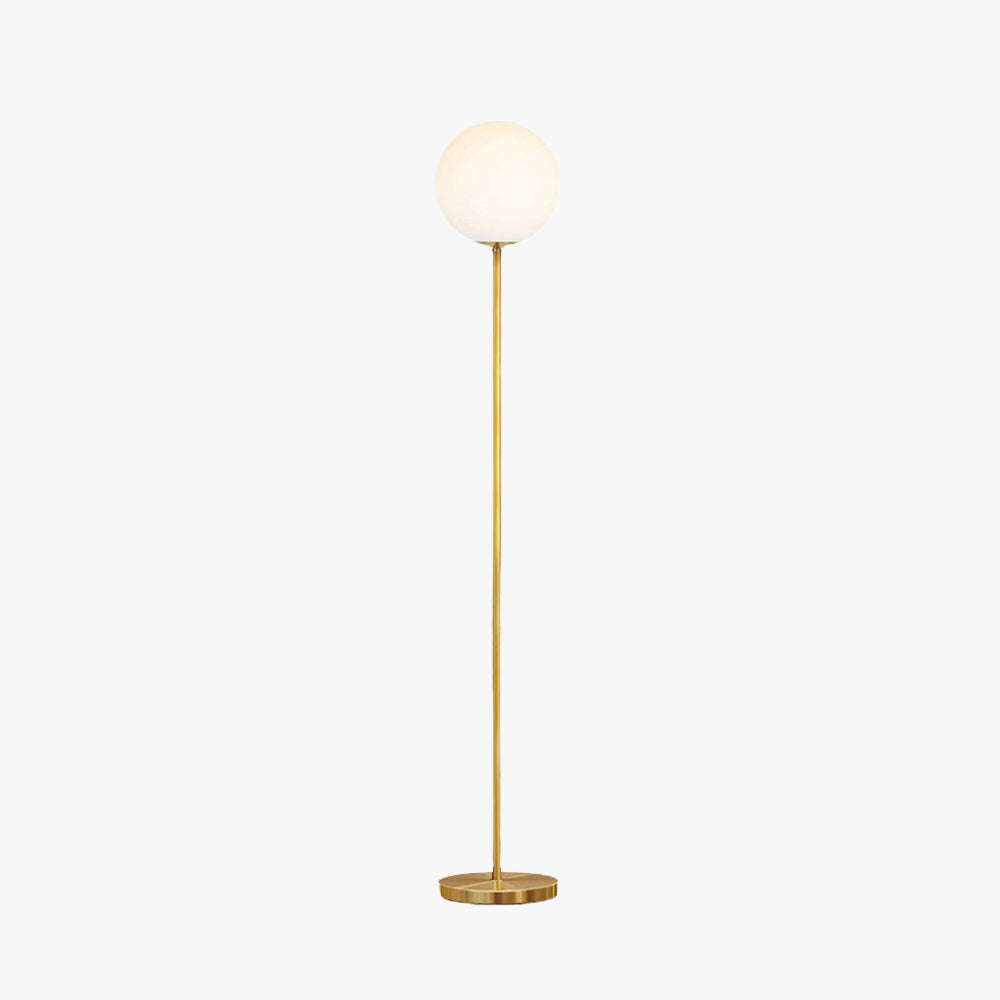 Valentina Simple Single Glass Bubble Floor Lamp - Lumpaz
