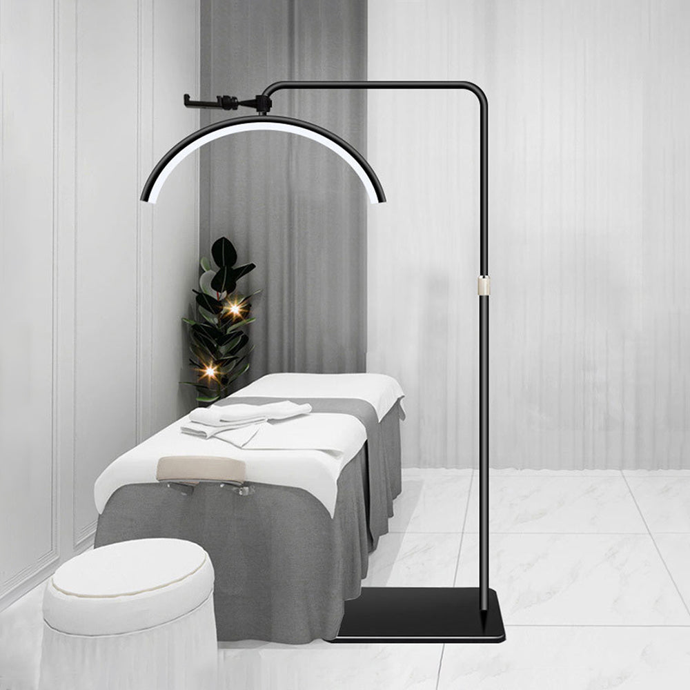 Cooley Minimalist Linear Metal Floor Lamp, Black - Lumpaz