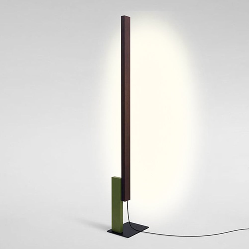 Edge Minimalist Linear Wood/Metal Floor Lamp , 4 Color - Lumpaz