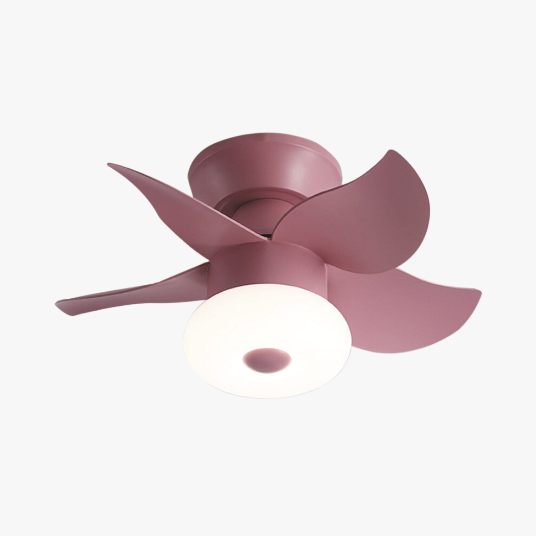 Morandi 5-Blade Ceiling Fan with Light, 3 Color, 24'' - Lumpaz