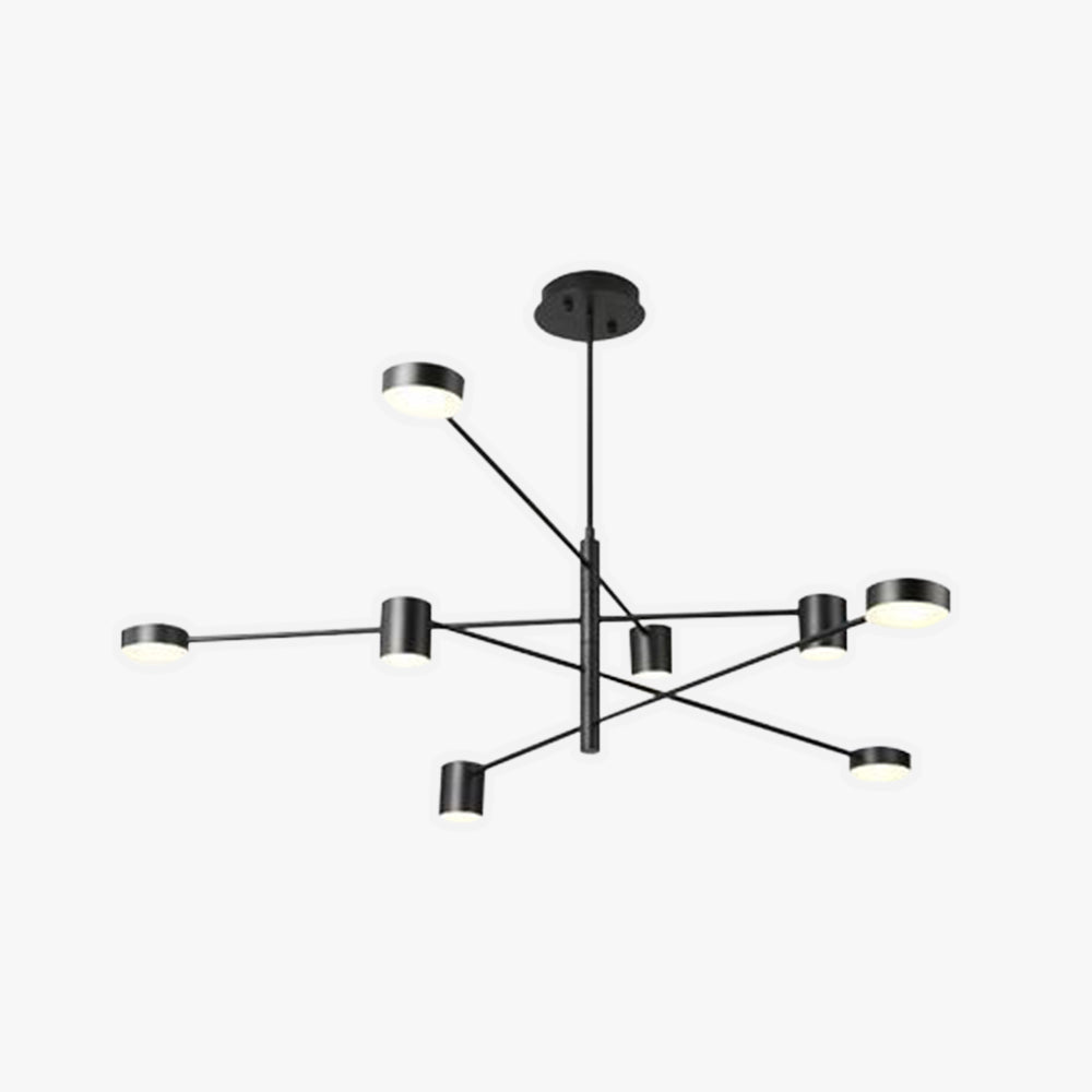 Weiss Pendant Light Branch Industrial, Metal, Black/Gold, Bedroom - Lumpaz