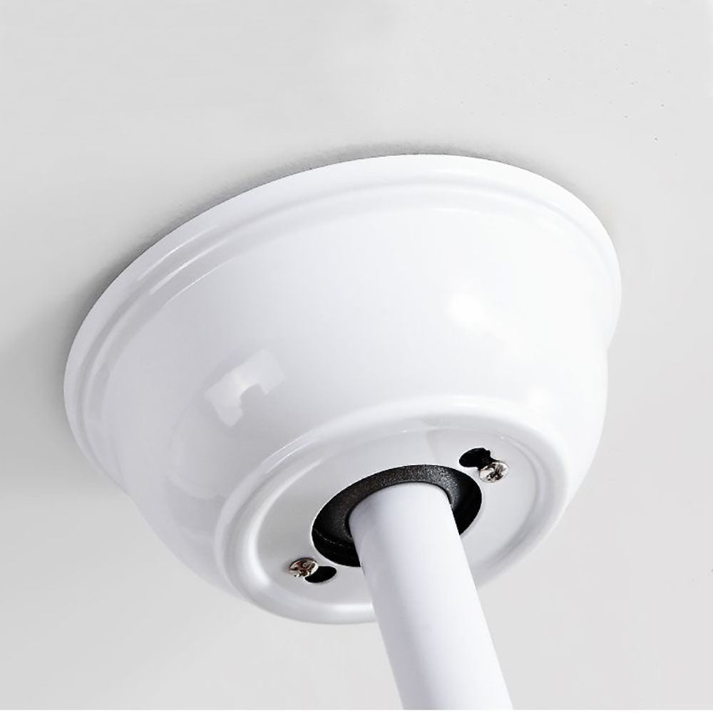 Haydn 6-Blade Basic Modern DC Ceiling Fan with Light, White, 51'' - Lumpaz