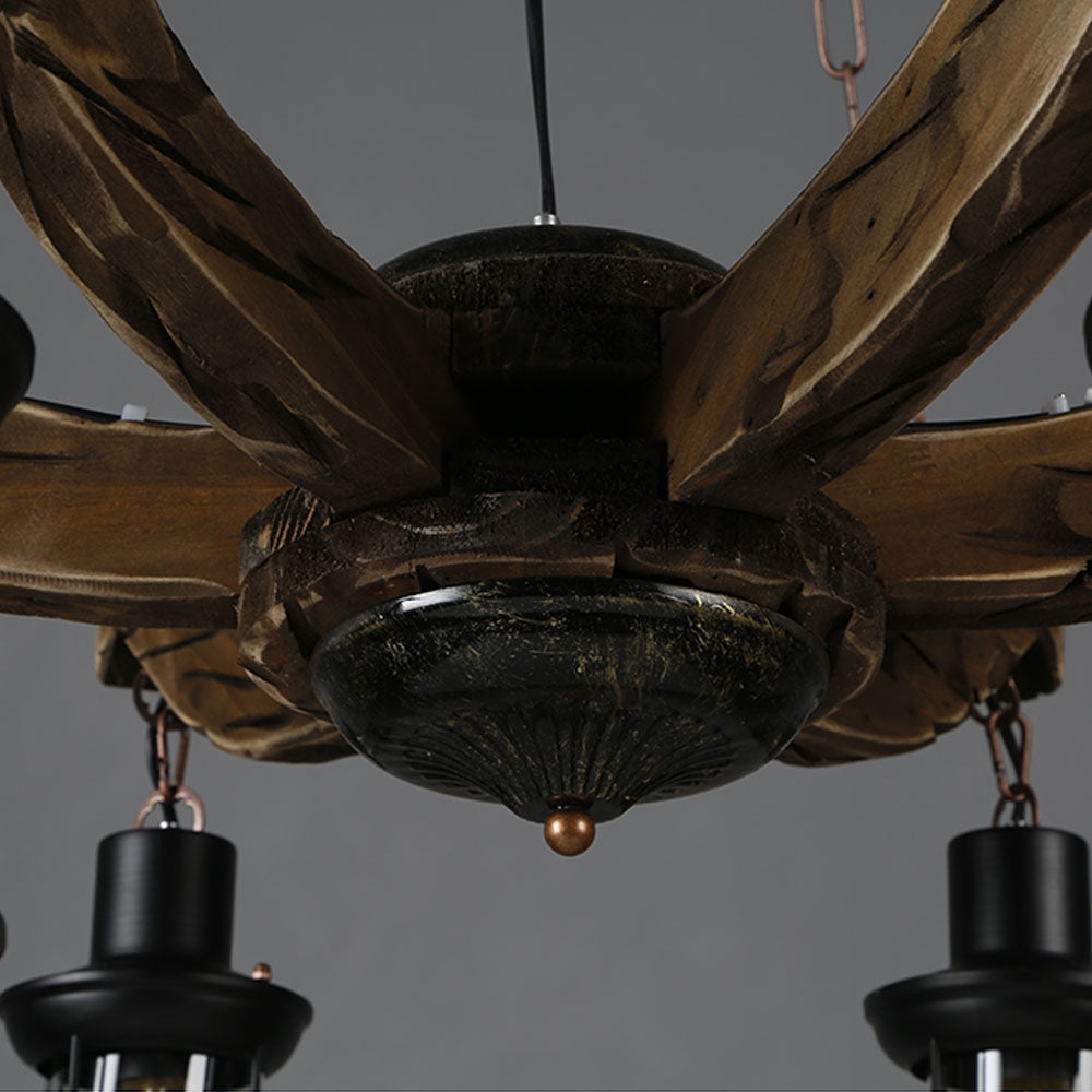 Austin Pendant Light Mid Century/Modern, Metal/Wood, Dining Room - Lumpaz