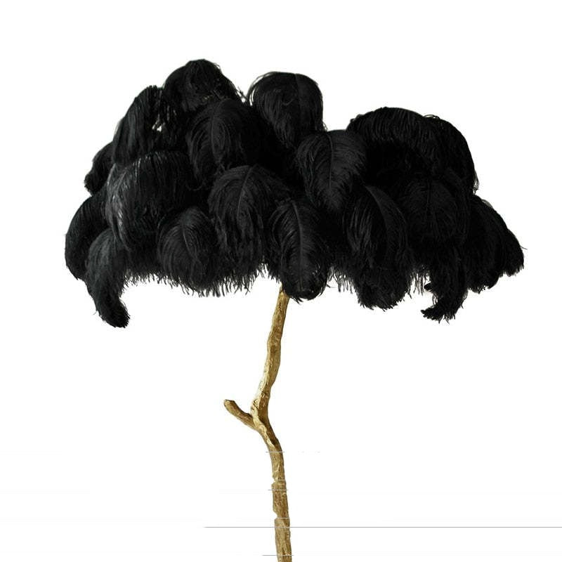 O'Moore Nordic Luxury Unique Ostrich Feather Floor Lamp/Table Lamp - Lumpaz