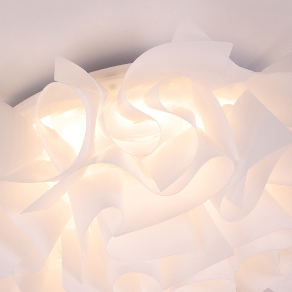 Morandi Art Deco Flower Acrylic Flush Mount Ceiling Light 7 Colors - Lumpaz