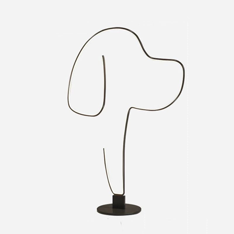 Edge Modern Cat/Dog  Linear Metal Acrylic Floor Lamp - Lumpaz