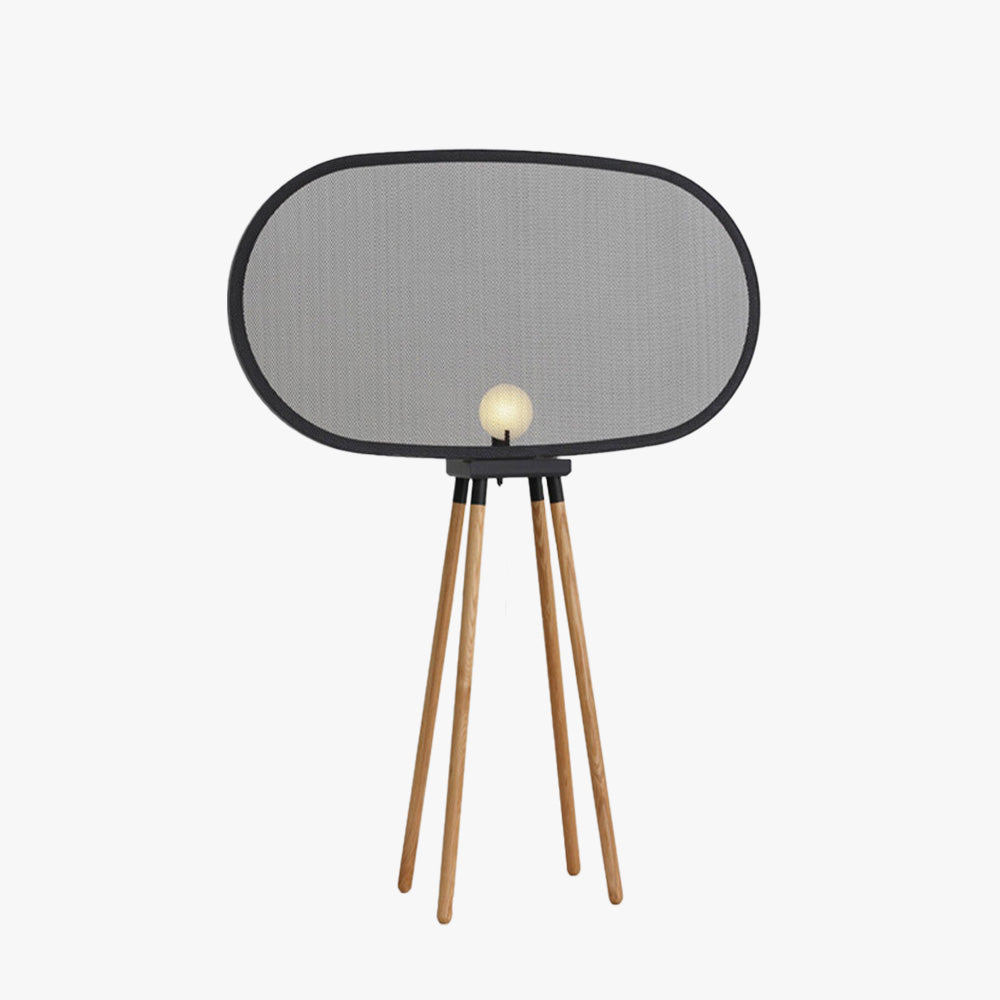 Cooley Modern Design Minimalistic Floor Lamp, Metal & Wood - Lumpaz