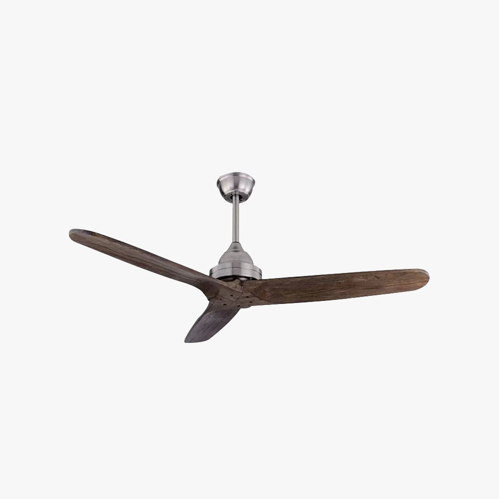 Walters 3-Blade Industrial Black DC Ceiling Fan, Metal & ABS, Summer, 52'' - Lumpaz