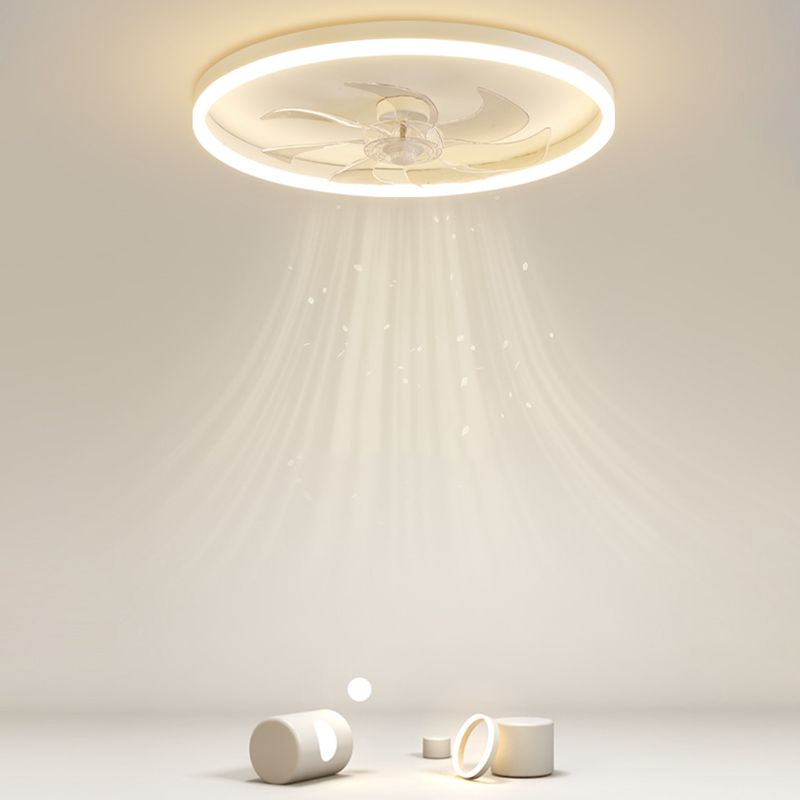 Edge 7-Blade Ring Ceiling Fan with Light, DIA 15.7"/19.7"/23.6" - Lumpaz
