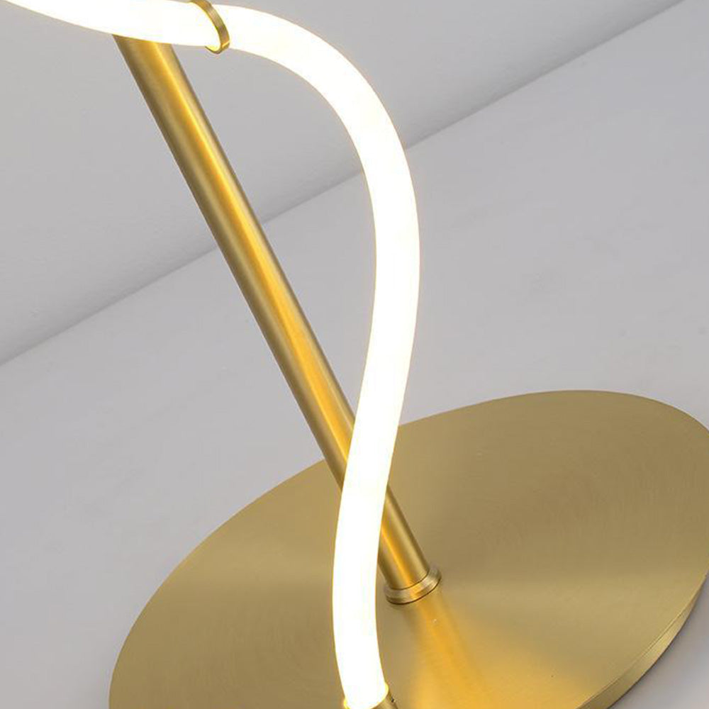 Modern Minimalis Linear Floor Lamp/Table, Brass - Lumpaz