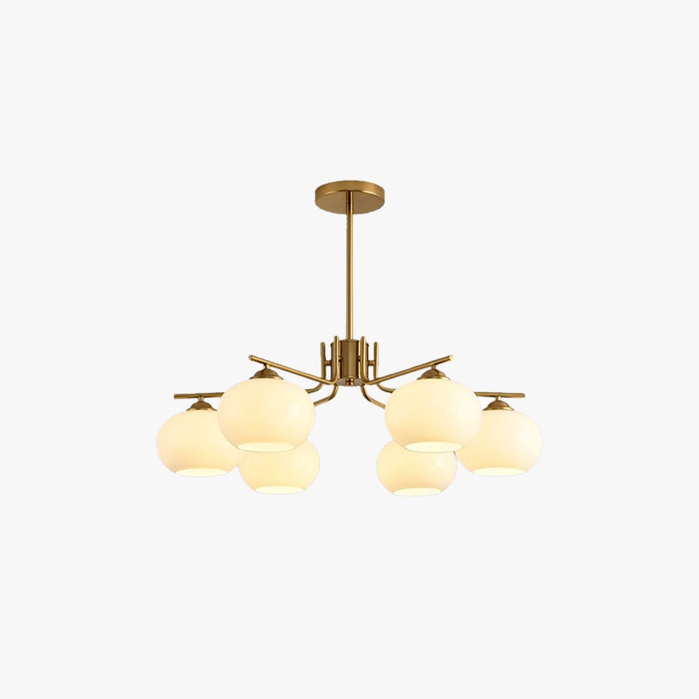 Valentina Pendant Light Semi-Circular Modern, Metal/Glass, Gold/Nickel, Dining Room - Lumpaz