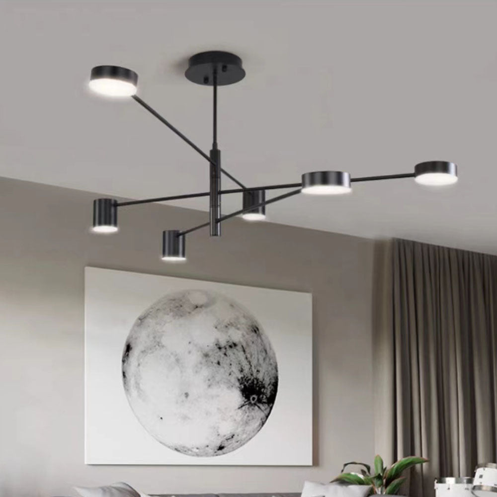 Weiss Pendant Light Branch Industrial, Metal, Black/Gold, Bedroom - Lumpaz