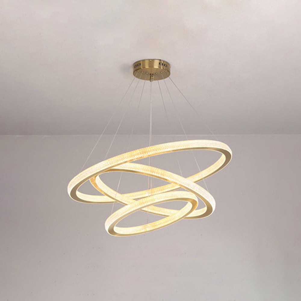 Kirsten Contemporary Gold Luxury Ring Pendant Light - Lumpaz