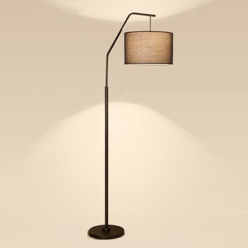 Eryn Cylinder Shape Floor Lamp, Over Arching Floor Lamp, Unique - Lumpaz