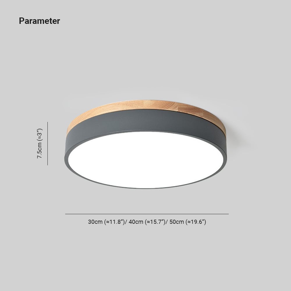 Morandi Nordic LED Round Flush Mount Ceiling Light - Lumpaz