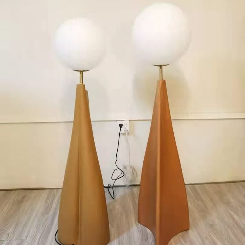 Carins Nordic Globe Floor Lamp, Metal&Glass, Living room - Lumpaz