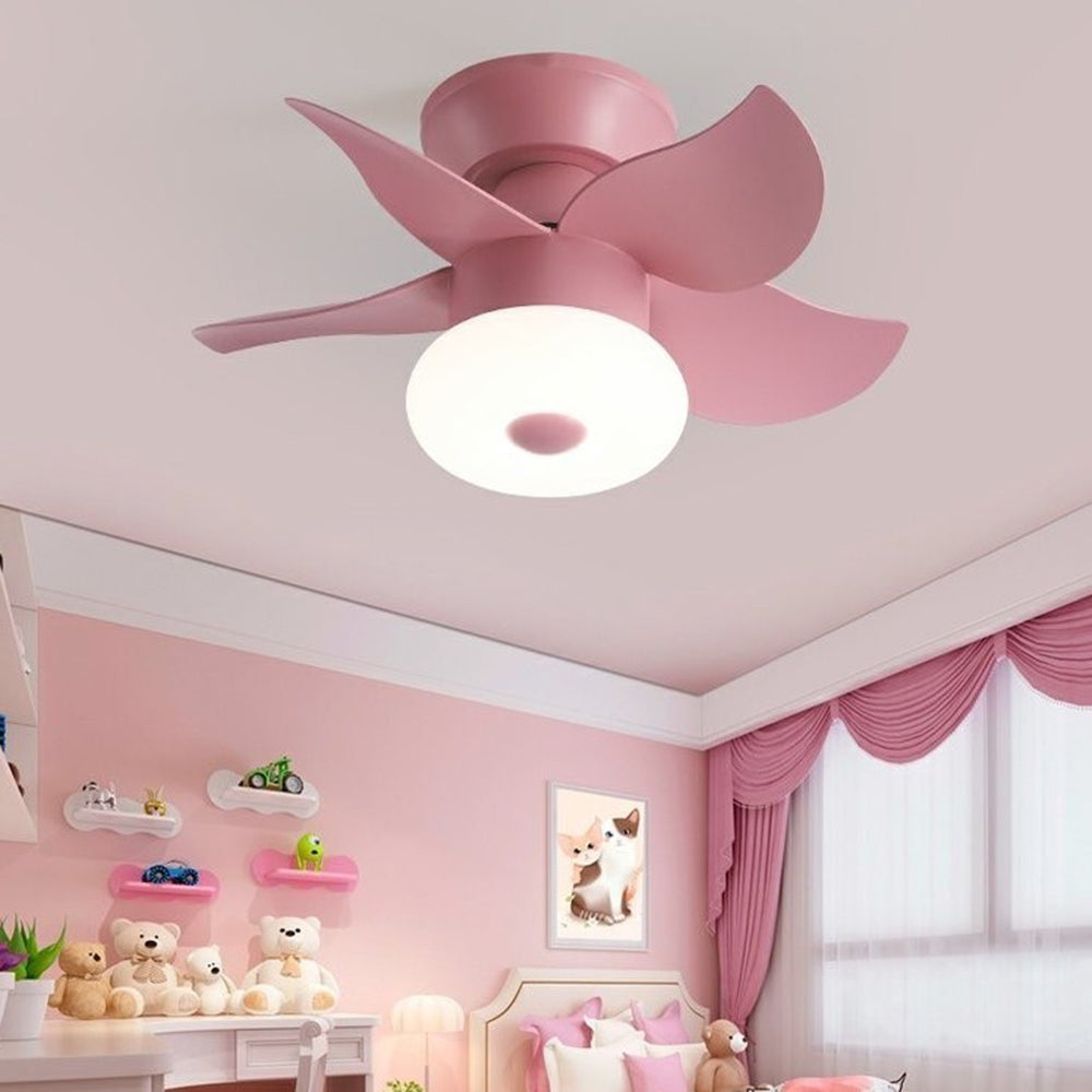 Morandi 5-Blade Ceiling Fan with Light, 3 Color, 24'' - Lumpaz